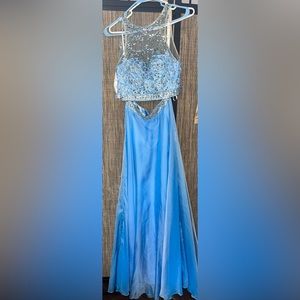 Two Piece Prom Dress Size 2. Worn Once!!